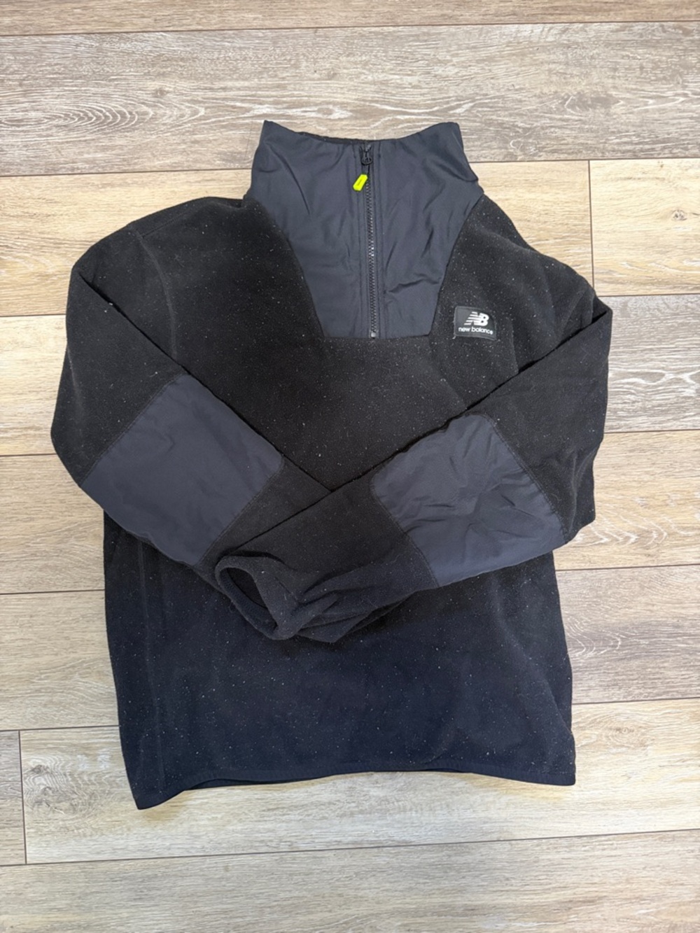 New Balance Men’s Black fleece Quarter-Zip Jacket